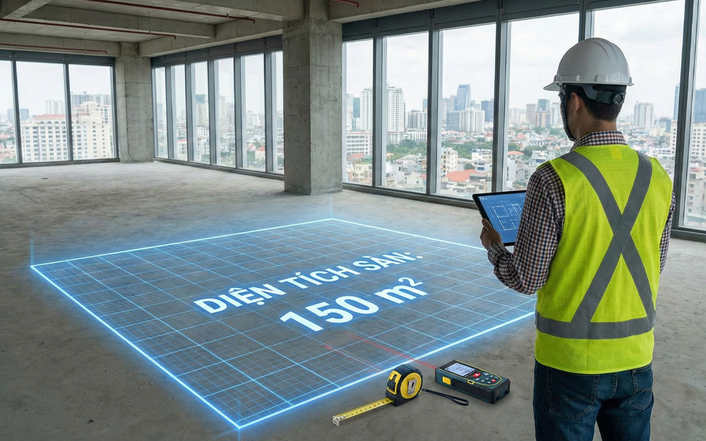 Read more about the article Diện tích sàn là gì? Phân biệt với diện tích thông thủy và tim tường