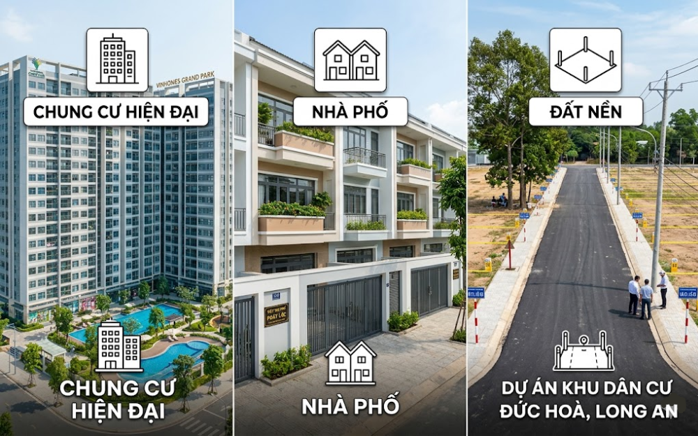 Các loại hình bất động sản phổ biến tại Việt Nam